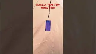 Gorilla Tape Tent Patch Really Works Well! #Hack #Camping