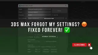 3ds Max settings not saving? Fix it in only 2 steps!