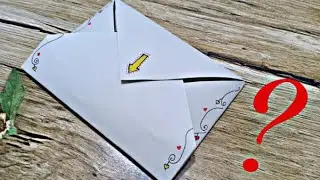SURPRISE ENVELOPE DIY / how to make original Birthday Greeting #birthday_card #envelope