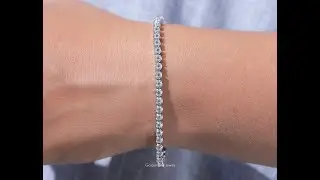 Tennis Round Moissanite Bracelet
