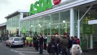 Farmers protest at Asda Enniskillen