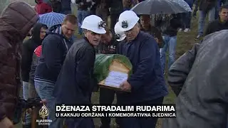 Stotine ljudi na posljednjem ispraćaju stradalih rudara