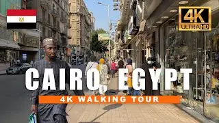 🇪🇬 CAIRO EGYPT WALKING TOUR | Al Qalaah Street Market | 4K HDR - 60fps