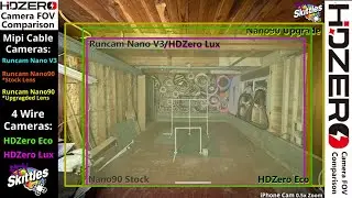 Quickie HDZero FOV Camera Comparison by FPVSkittles