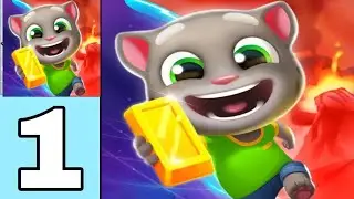 Talking Tom Time Rush Gameplay Walkthrough Part 1 - First Levels & Satisfying Cleaning (Android,iOS)