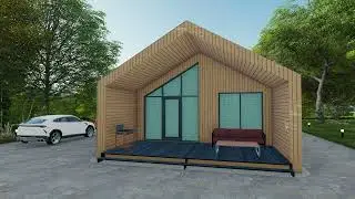 ОБЗОР 2 Barn 1B6.Дом 65м&sup2;. Барнхаус. Проект. 360&deg; Virtual Reality. Скачать проект.www.barncity.ru