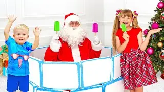 يوم سبا ممتع لسانتا مع الأطفال! 🎅