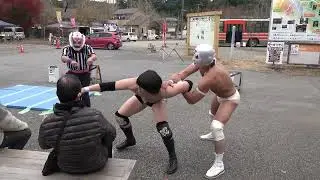 #市原観光プロレス　第３戦　秦野友貴（HEAT UP）VSキテ・イチハラス（デビュー戦）　　2022.12.2　養老渓谷deクラフトhiroba　第1試合