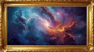 Celestial Symphony &ndash; 4K Nebula Wallpaper for TV Ambience | 4K Frame TV Art