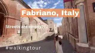 Fabriano, Italy l Walking Tour in 4K