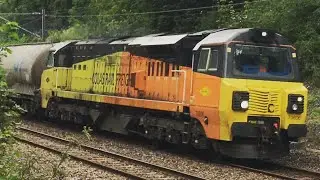Colas Rail 70806 Passing Croft | 628U Hunslet Yard to Oxwellmains Lafarge | 14/08/21