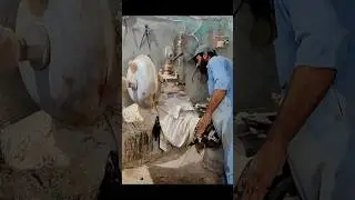 Amazing Crafting Process of Marble Fountain With Big Heavy Stone 2
