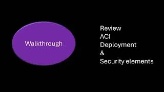 Review ACI deployment & security elements