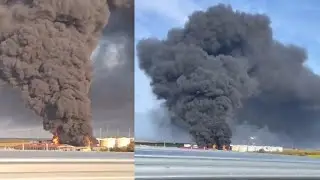 Drone strikes set on fire another Russian oil depot in the Rostov region.
