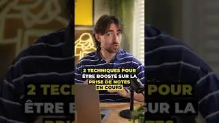 2 techniques pour &ecirc;tre boost&eacute; sur la prise de note en cours ✍️👨🏼&zwj;💻
