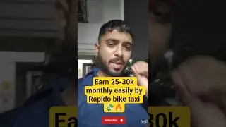 How to Earn 25-30k monthly By Rapido Bike Taxi 💸🔥 #shorts #rapidocaptain