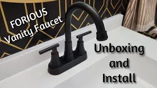 FORIOUS Amazon Bath Vanity Faucet Unboxing and Install DIY