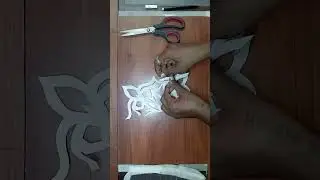 🌿 flower rangoli designs without dots and colours🌿 paper flower making easy at home🌿