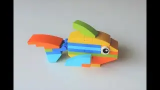 LEGO 40246 August 2017 Mosaic Colored Fish Monthly Mini Build -  Lego speed build