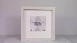 Shallow Rib Box Frame  - Off White | Ikea Ribba Frame Alternatives | Strand Framing