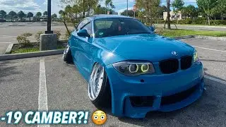 CRAZY STATIC BMW 135i WITH -19 CAMBER!
