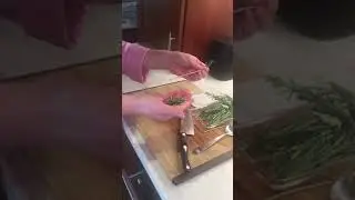 strip herbs
