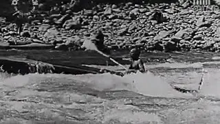 1937 Faltboote auf der Drina, Schlucht und Schwallstrecke, Bosnien
