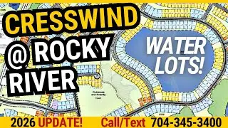 Новые дома для людей старше 55 лет в жилом комплексе Cresswind at Rocky River недалеко от Шарлотты.