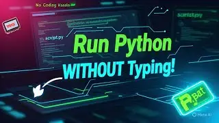 Super Easy Python Trick: Run Scripts with Drag & Drop! 🚀 #PythonTrick #CodingHacks #TechTips