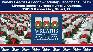 Dr. MULLER - Wreaths Across America - Saturday, December 13, 2025, at 12:00 noon in Stuart, Florida.