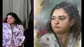 Alla Prima Portrait in Oil #4