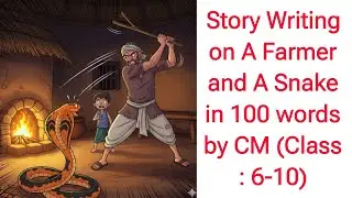 Story Writing on A Farmer and A Snake in 100 words by CM | A Farmer and A Snake