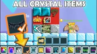 GrowTopia | Buying All CRYSTAL ITEMS on Growtopia!! (CRYSTAL WING) OMG!!