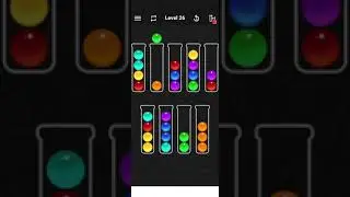 Ball sort color water puzzle level 25