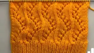 Lace cable pattern for ladies girl and baby projects ⭐⭐⭐