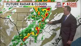 TRACKING SEVERE WEATHER: Cloudy skies head of severe thunderstorms