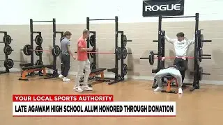 Agawam High School gets new gym equipment in honor of late student-athlete