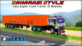 Banarasi King Tata Sigma 18 Wheeler Truck Trailer Livery (RK Bussid Gaming)| Bussid Livery | Release