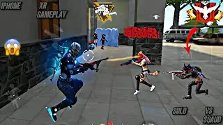 Solo Vs Sqaud Best Gameplay In Free Fire 27 Kill 😱 IPHONE XR GAMEPLAY