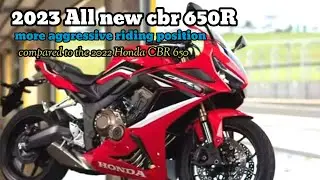 ALL NEW HONDA CBR 650 R | more aggressive driving position compared to the 2022 Honda CBR 650R