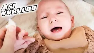 ASEL MİRA 9 AY AŞISINI VURULDU &Ccedil;OK AĞLADI !! BAHAR BANU ALYA !!