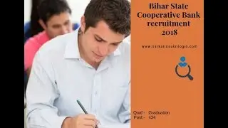 Bihar State Cooperative Bank recruitment 2018
