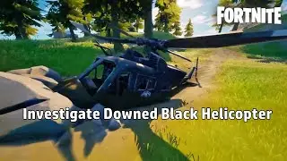 Investigate Downed Black Helicopter - Location (1) - Fortnite Foreshadowing Quests