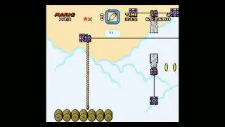 Super Mario World (SNES) - Cheese Bridge Area (II) #SuperMarioWorld #SNES #Mario #Coins #Yoshi