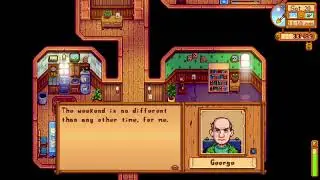 george literally hates evelyn !! stardew valley