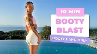 10 MIN BOOTY BAND WORKOUT | Grow your glutes from home