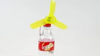 how to make table lamp with table fan using plastic bottle  easy