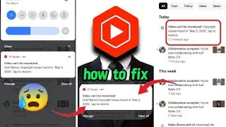 Video can't be monetized problem fix 