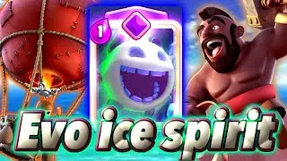 Evo ice spirit deck is strong？🧐-Clash Royale