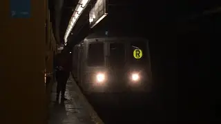 IND Queens Blvd Line: (E) (F) Express and (M) (R) Local Trains @ Elmhurst Avenue (R46, R160A, R160B)